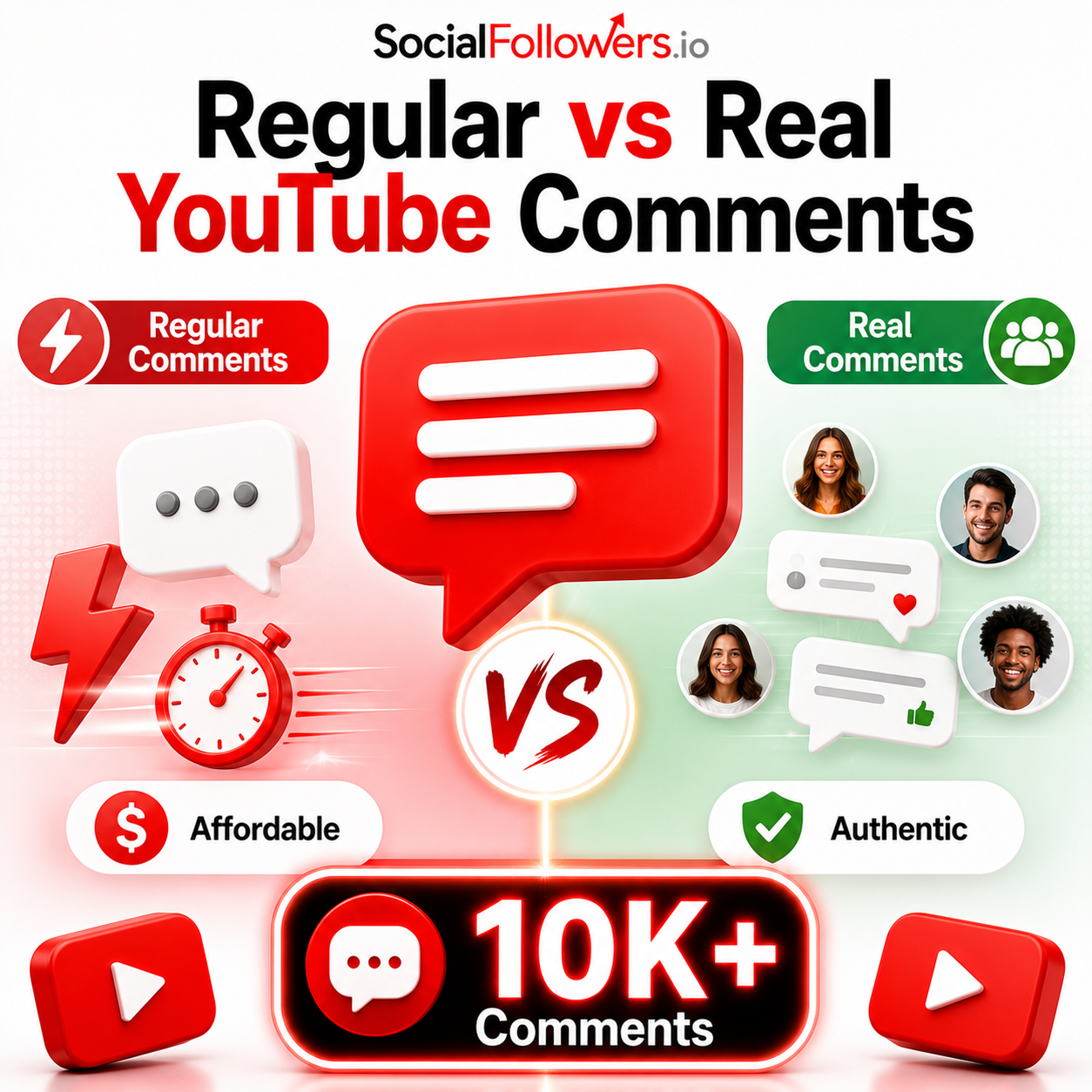 Regular vs Real YouTube Comments