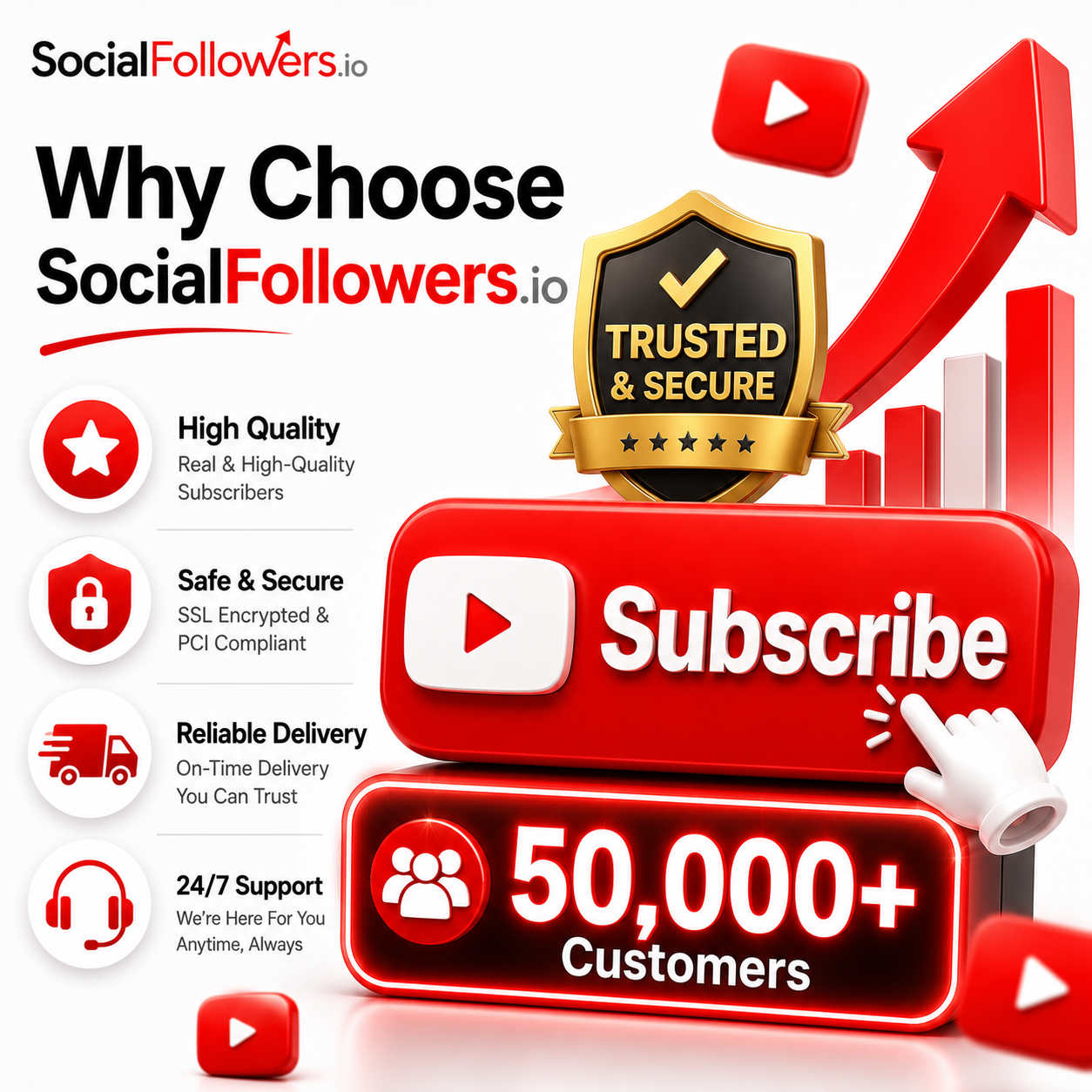 Why Choose SocialFollowers.io for YouTube Subscribers
