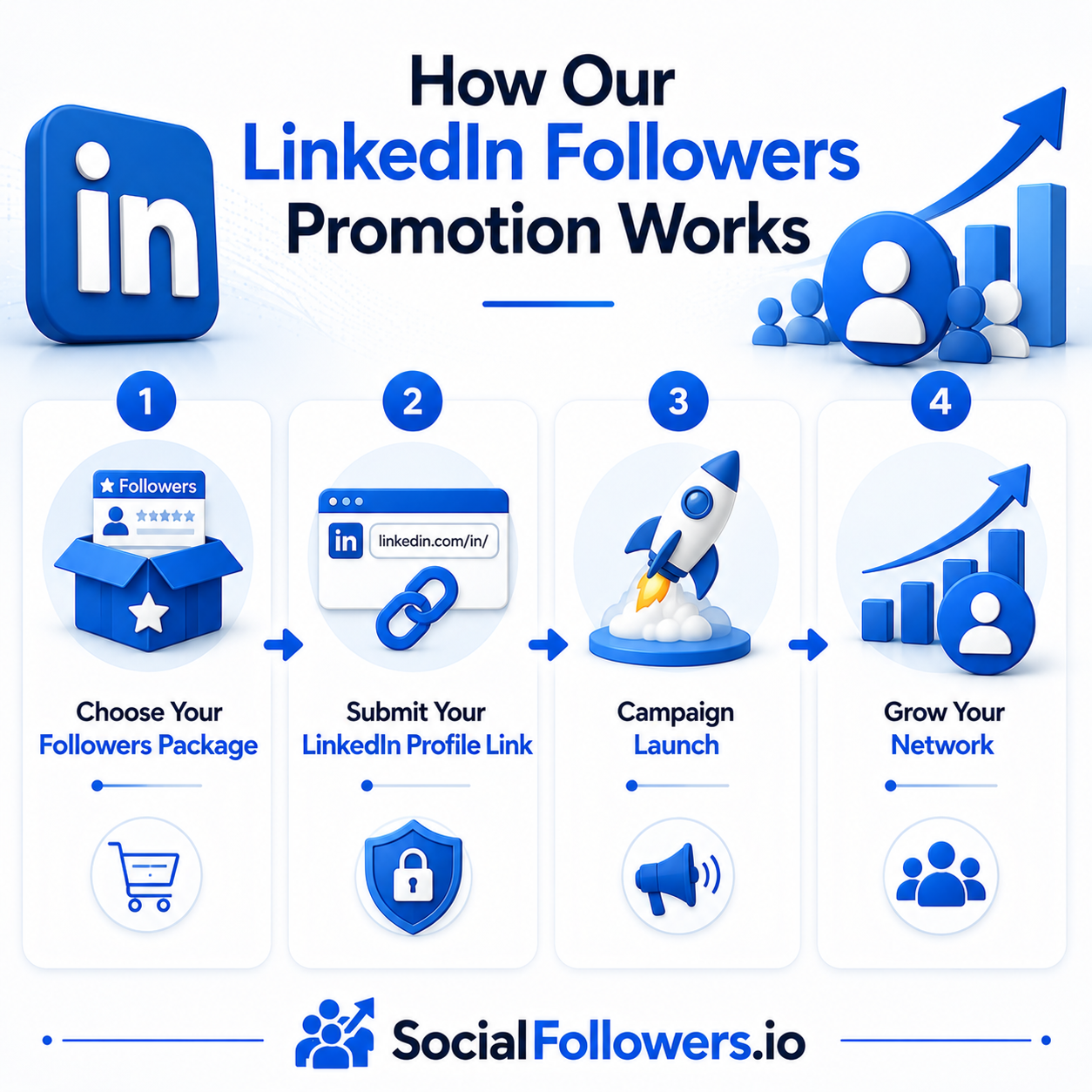 How Our LinkedIn Followers Promotion Works
