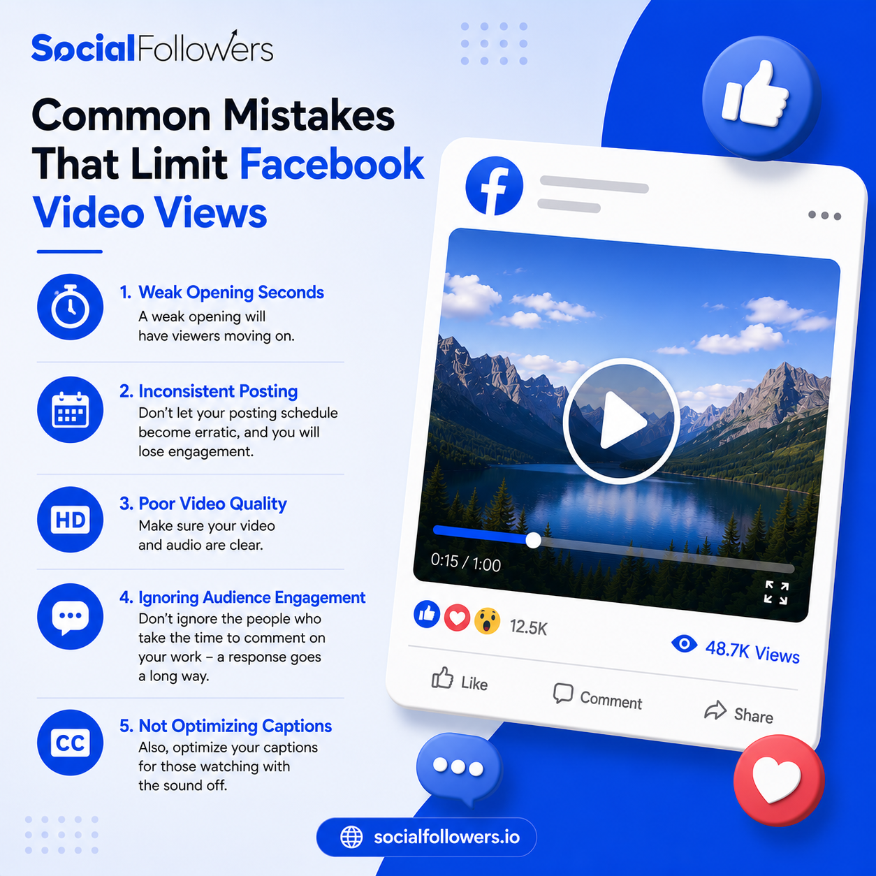 Common Mistakes That Limit Facebook Video Views