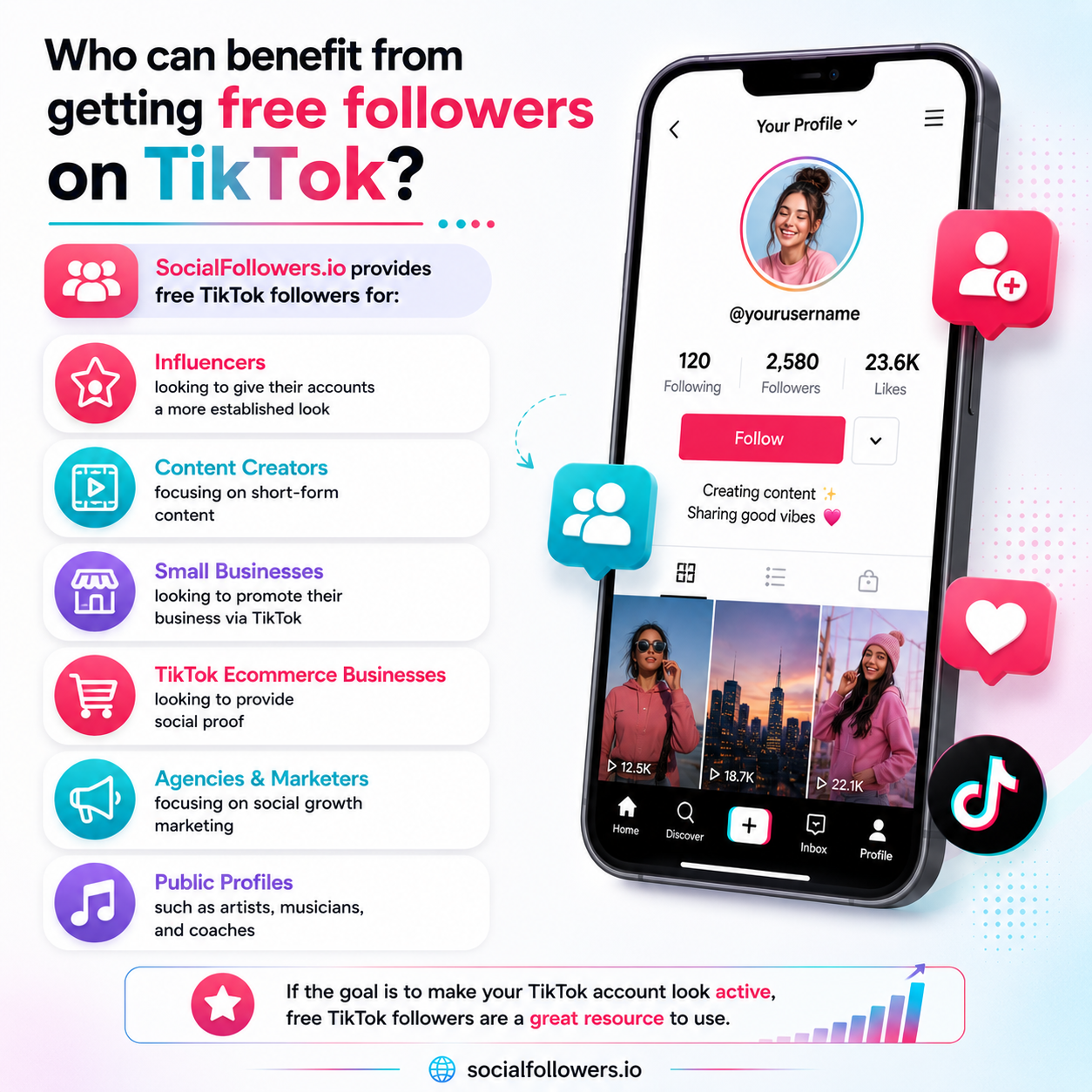 Who can benefit from getting free followers on TikTok?