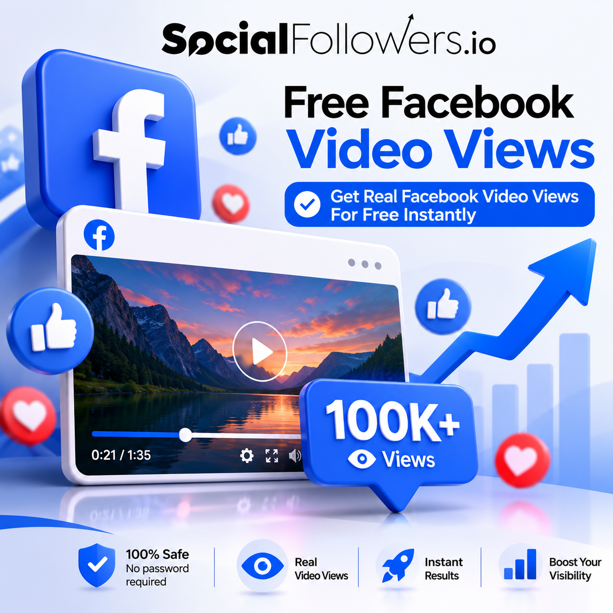 Free Facebook Video Views
