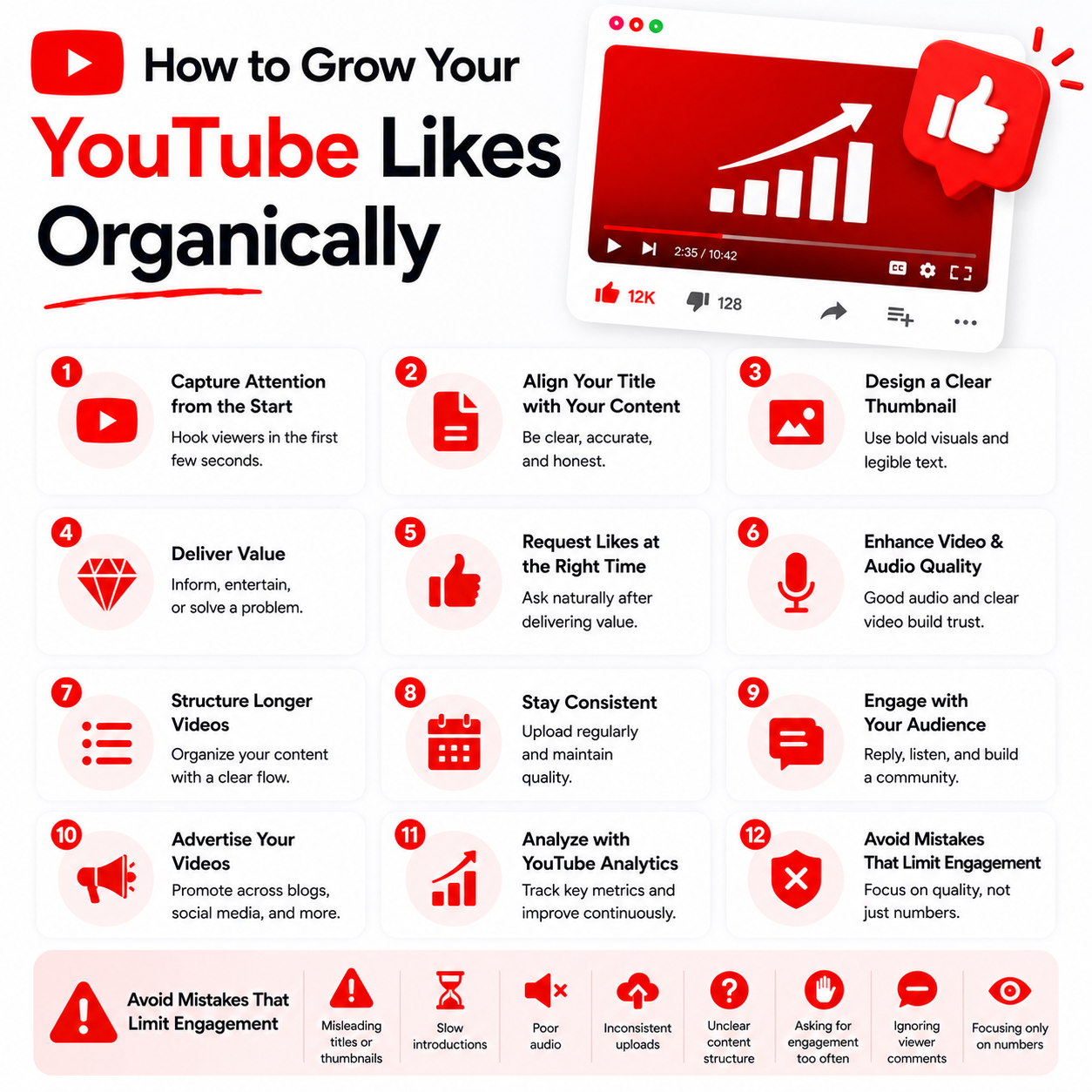 How to grow your YouTube likes organically