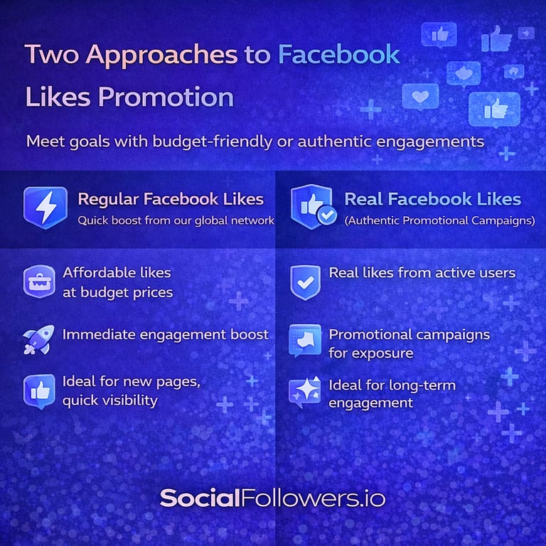 Two Approaches to Facebook Likes Promotion