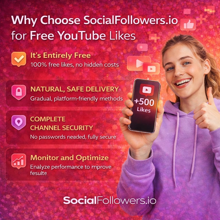 Why Choose SocialFollowers.io for Free YouTube Likes