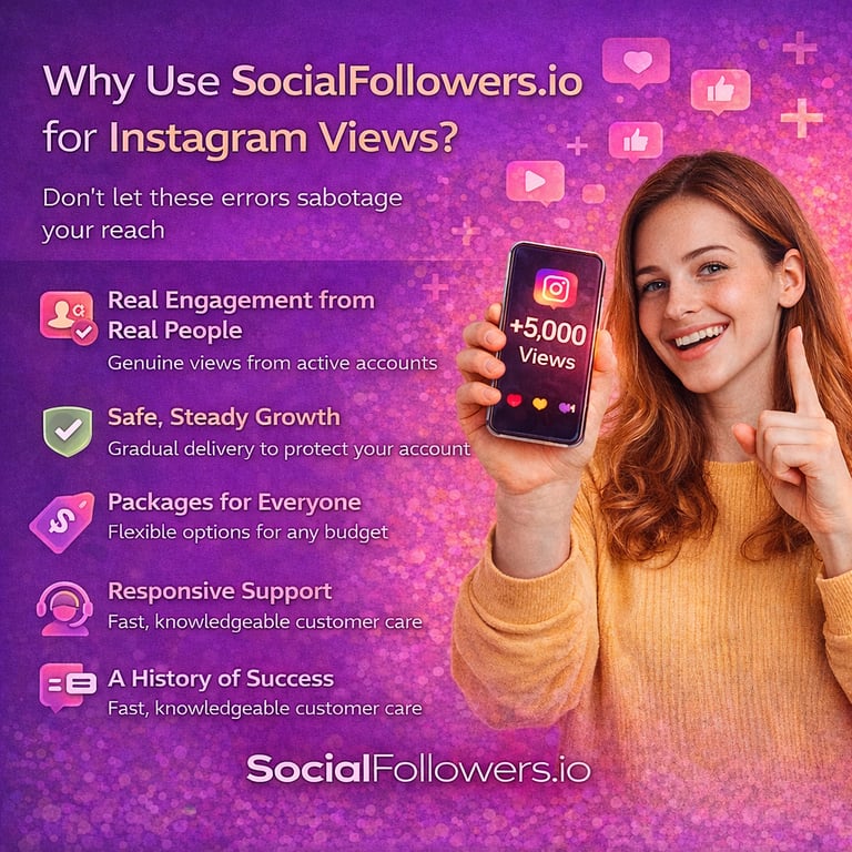 Why Use SocialFollowers.io for Instagram Views