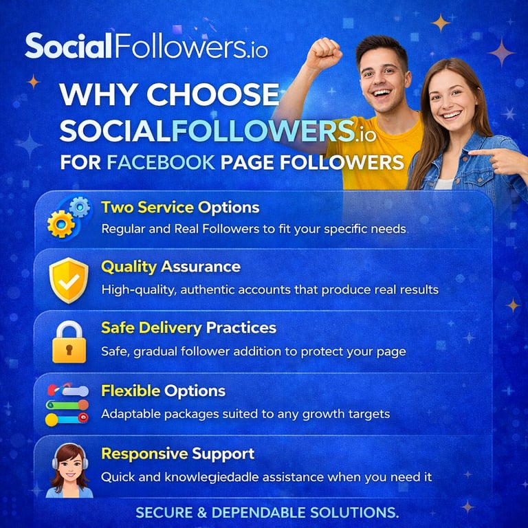 Why Choose SocialFollowers.io for Facebook Page Followers